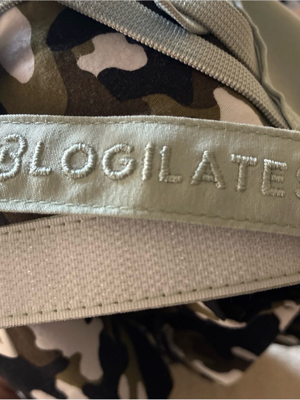 NEW Blogilates-Hat Cap Strap Back Womens Gray Green PonyTail Gym/Yoga Pilates OS - Picture 7 of 8